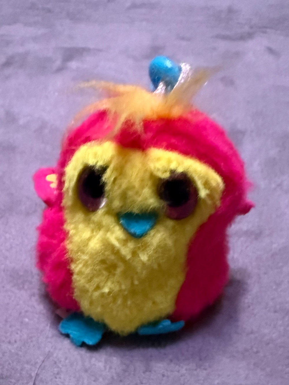 Hatchimals 2017 Pink Yellow Plush Bag Clip Keychain